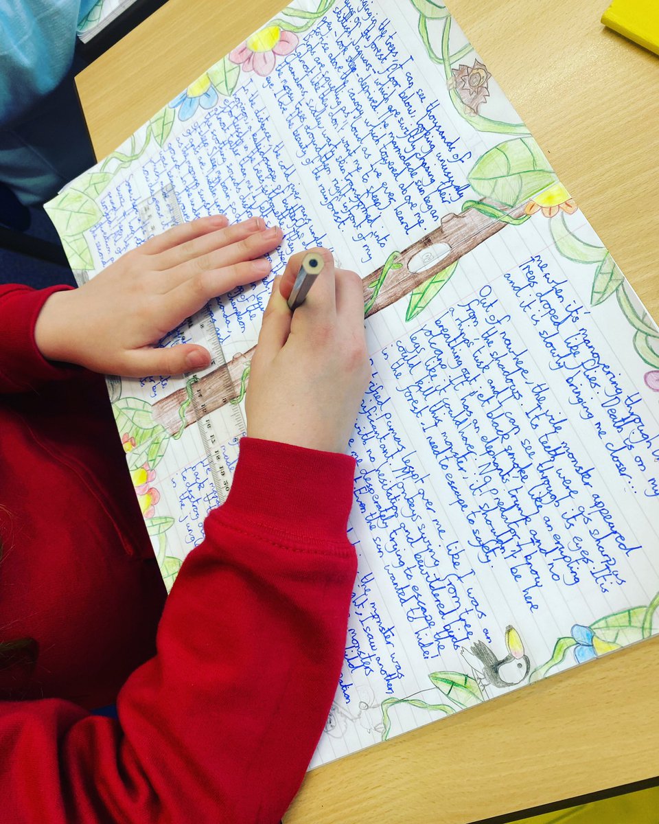 VocabularyNinja's tweet photo. Wonderful day spent writing with Y6 @BillinghamSth Rainforest. Monsters. Escape! βοΈ Pupils were fab and we got some exclellent outcomes by the end of the day! Kids were proud. I was proud. School was proud! #billy5values So many doors held for me while in school too! πͺ https://t.co/aI7dTfhXo6