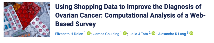 Published on the last day of #OvarianCancerAwarenessMonth , my paper investigates how and why women shop and self-medicate in response to the symptoms of ovarian cancer <a href="/jmirpub/">JMIR Publications</a> view it here👇 cancer.jmir.org/2023/1/e37141 <a href="/HorizonCDT/">Horizon CDT</a> <a href="/EPSRC/">Engineering and Physical Sciences Research Council</a> <a href="/Neodemographics/">The N/LAB</a>