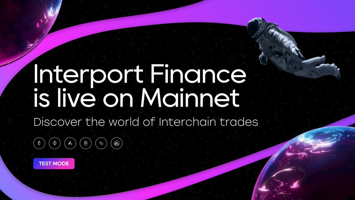 InterportFi's tweet image. 🚀#Interport has just launched on the #mainnet

Simplify your interchain trading routine today, and enjoy fast transactions at the best rates!
👉Try now: interport.fi
🔗Read the announcement: interport.medium.com/interport-goes…
