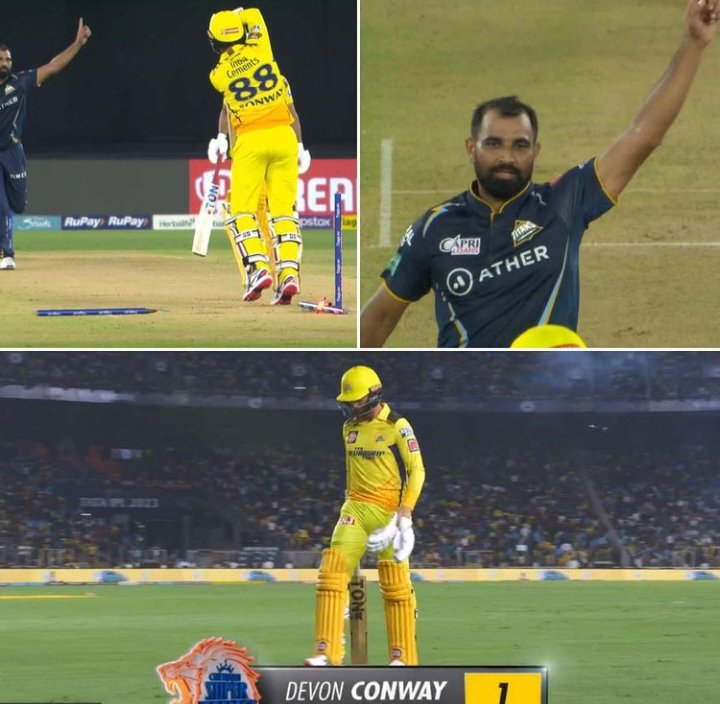 NavinSa45695475's tweet photo. The Sensational Shami on Fire 🔥🤩
#TATAIPL2023 #GTvsCSK #JioCinema https://t.co/2oy9E5e0wz