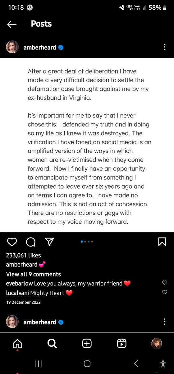 So the tide is turning but johnny has 20 million more followers &amp; 1 mill more likes on his last post than amber on her last one. Where is this tide? Lololol