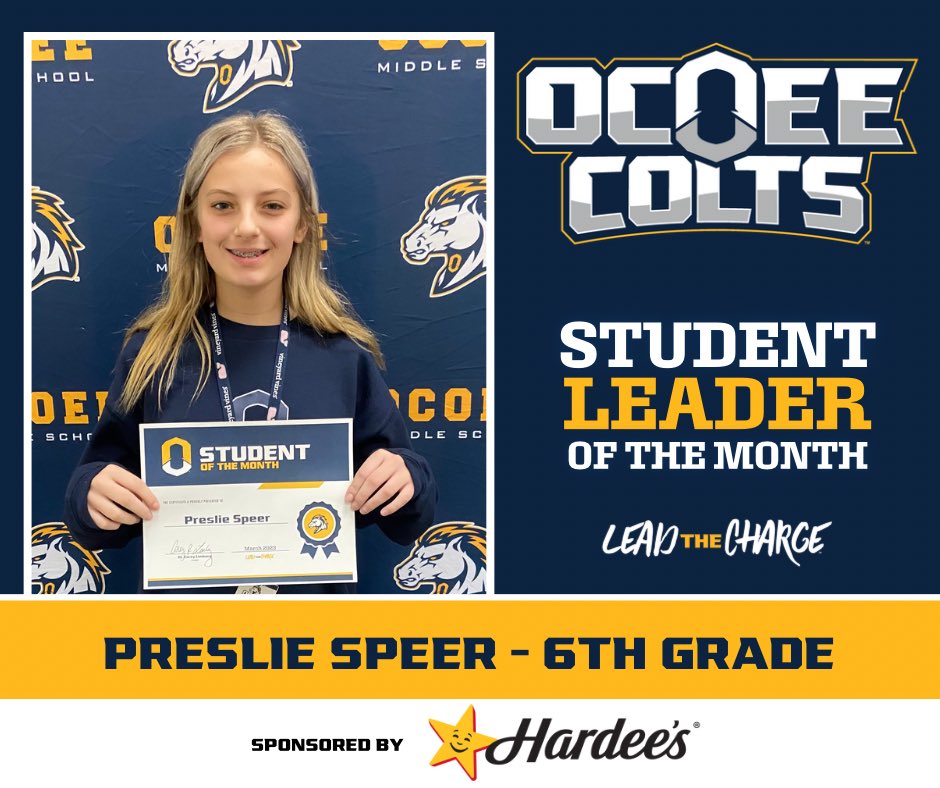 OcoeeMiddle1's tweet photo. 🐴 OCOEE COLT LEADERS 🐴
Congratulations to our March Leaders of the Month! We are so proud of your hard work and leadership! Keep up the great work!
#LeadtheCharge #ColtFamily https://t.co/UiDdoOeXjX
