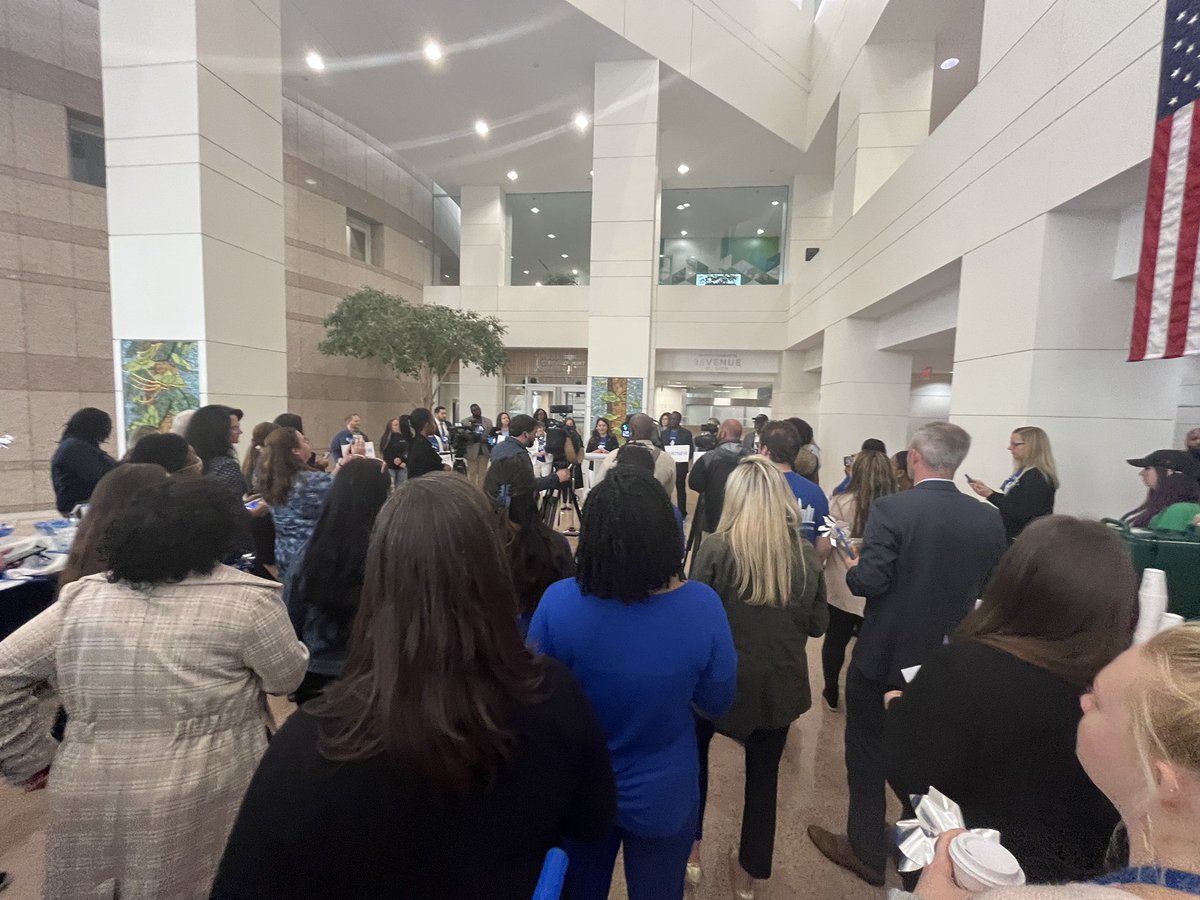 We wear blue to remember children impacted by abuse. Child abuse &amp; neglect is a community issue. In 2022 74 kids in our county were impacted by substantiated abuse. Kicking off child abuse awareness month. #childabuseawareness