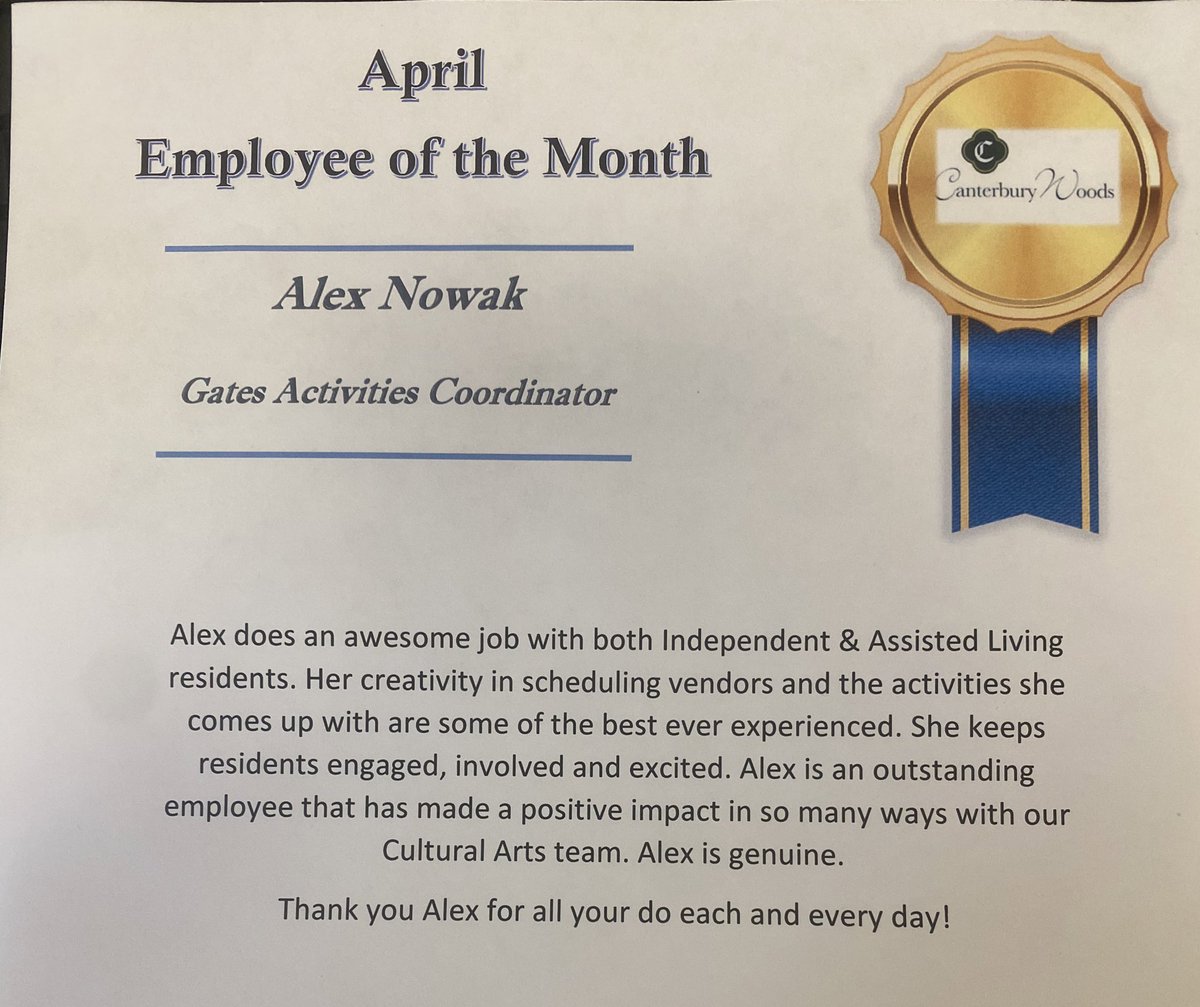 Its so nice being acknowledged for your hard work:’)