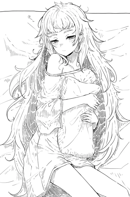 Skebご依頼ありがとうございました(線画 