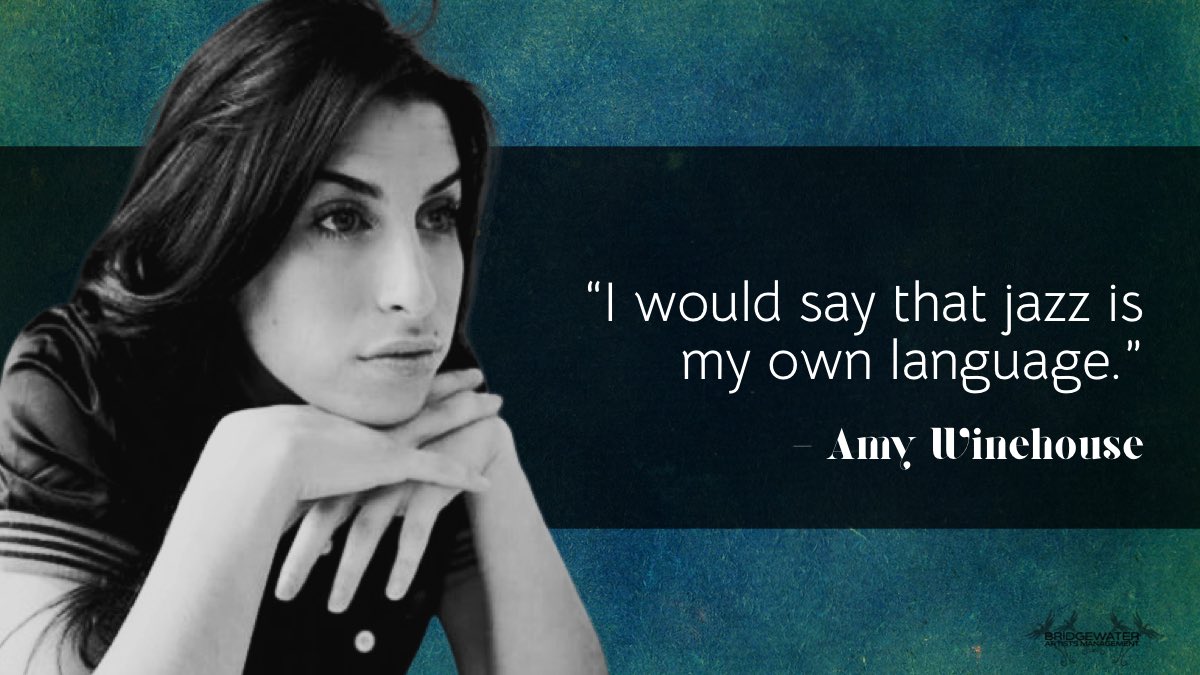 “I would say that jazz is my own language.” — Amy Winehouse
.
#jazzquotes #herstory #womeninmusic