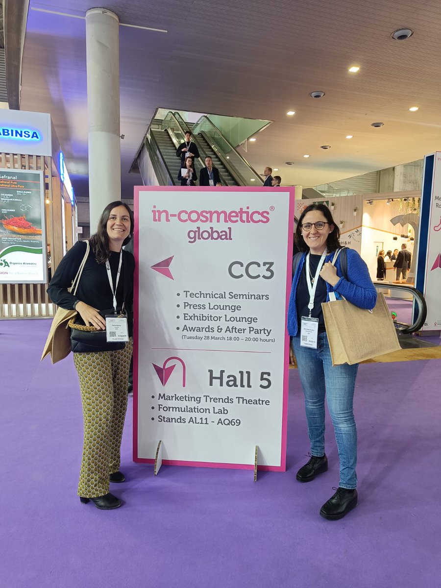 WeAreNanoUp's tweet photo. Our colleagues Sonia and Mary represented the Group at the In-Cosmetics Global 2023, where all areas of the cosmetics industry connect to inspire, share insights and spark collaborations!
#incosglobal23 @incosmetics https://t.co/WERDzEa7Ax