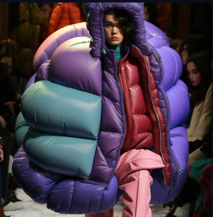 pufflady310's tweet photo. DOPE puffs  in tha day #aiartcommunity  #aifashion #pufferjacket #fashionpufferjacket #puffqueen #aifashionweek #metaversefashion https://t.co/rVpo837Xd3