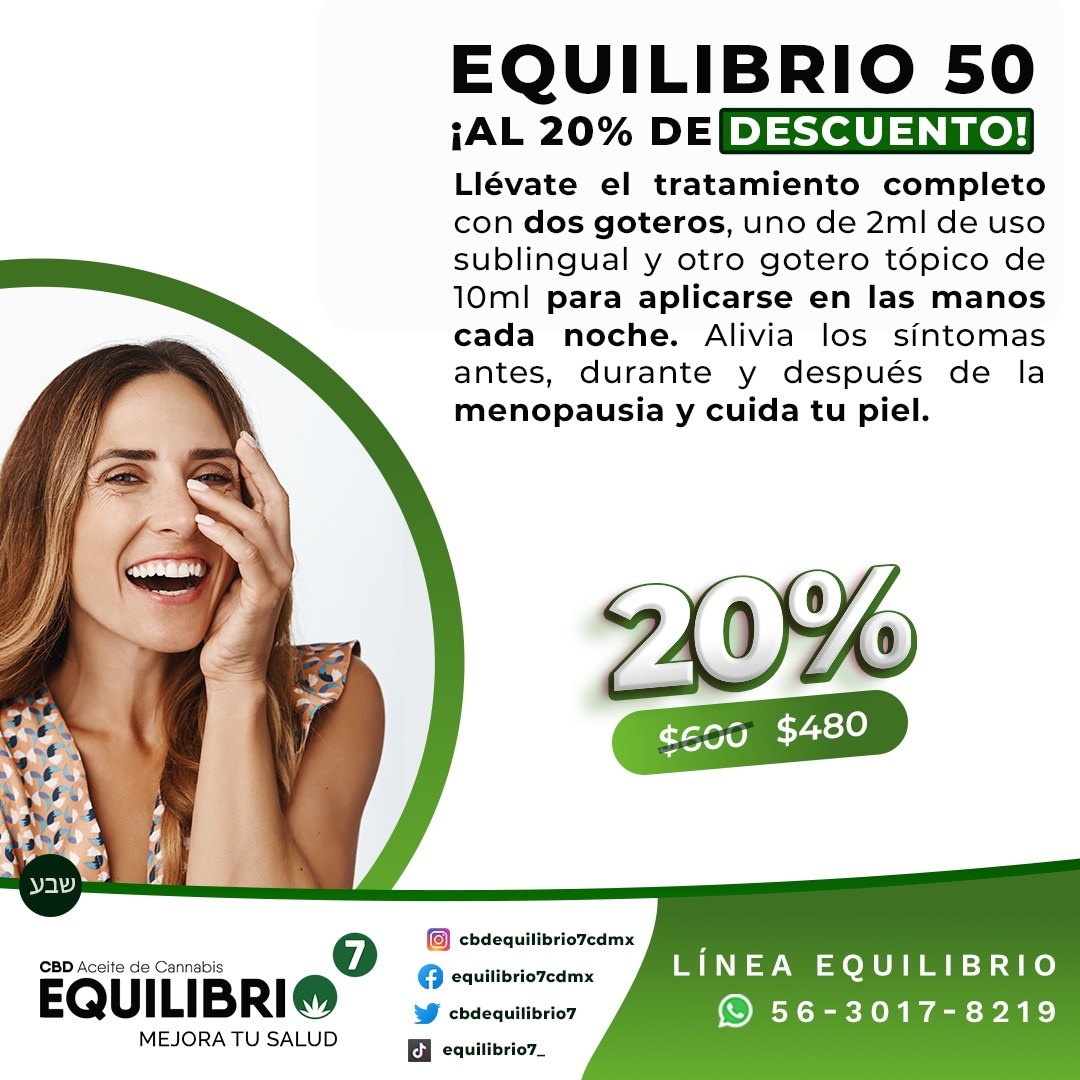 cbdequilibrio7's tweet photo. ¡Escríbenos y te brindamos asesoría sin costo!

#Equilibrio7 #cbdequilibrio7 #ReTo7 #cbdmexicoequilibrio7 #cbdequilibrio7 #ReTo7 #cbdequilibrio50 #equilibrio14 https://t.co/8kBiGVf1KS