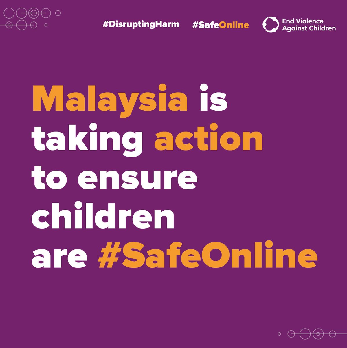 Malaysia is taking steps to keep children #SafeOnline

The Government has made sextortion &amp; livestreaming of child sexual abuse distinct offenses, to enable better prosecution of these crimes.

Learn more: 
bit.ly/Malaysia_SafeO…  
#DisruptingHarm