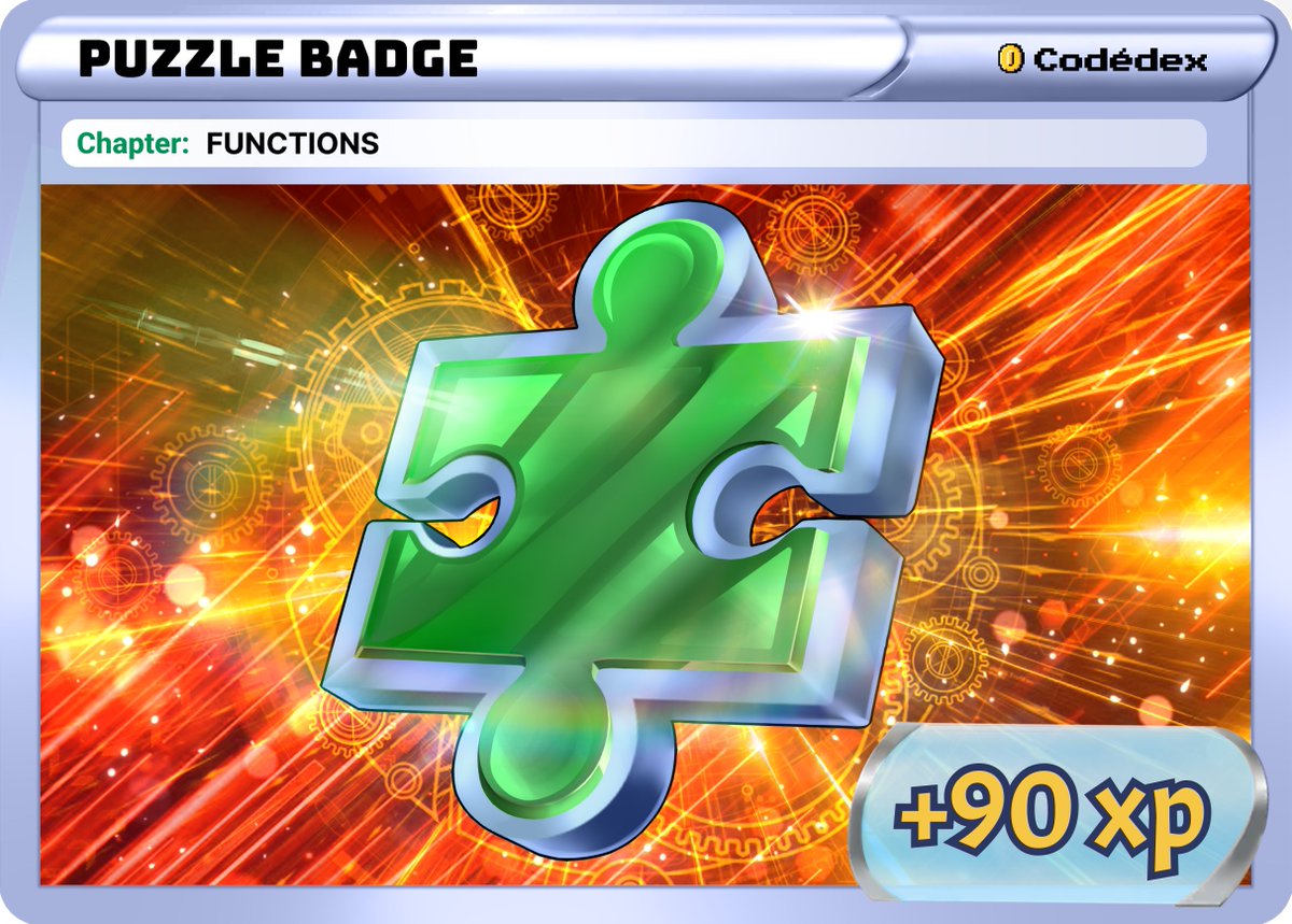 ROR691's tweet image. I just earned the Puzzle Badge on Codédex! 🧩  #Python #Codedex @codedex_io