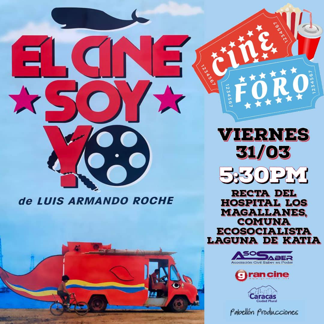 virginiatreyes's tweet photo. Hoy estaremos  con #PabellonProducciones @PabellonPro  en catia  gracias a #AsoSaber @asosaber01  con la proyección del #CineMovil de @Gran_Cine  de la película #ElCineSoyYo  de l director #LuisArmandoRoche https://t.co/yII3tafxm8
