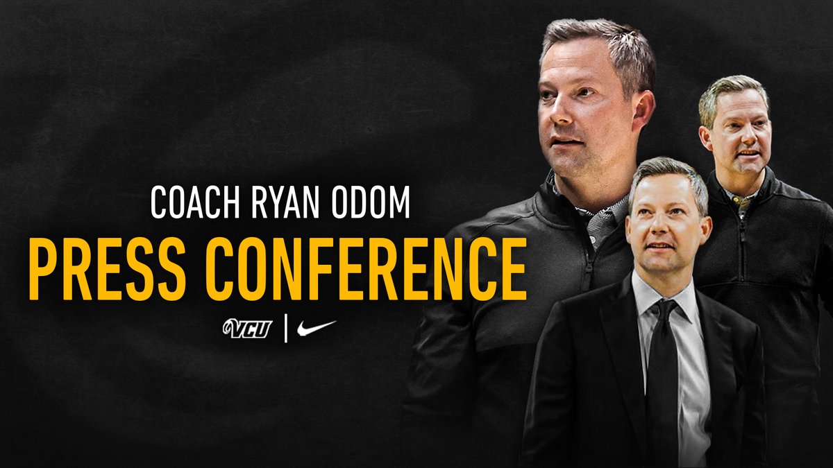Tune in at Noon for the @Coachryanodom 𝙄𝙣𝙩𝙧𝙤𝙙𝙪𝙘𝙩𝙤𝙧𝙮 𝙋𝙧𝙚𝙨𝙨 𝘾𝙤𝙣𝙛𝙚𝙧𝙚𝙣𝙘𝙚.

💻 bit.ly/3U0E6xg
🎙️ @910TheFan 

#UNLIMITED #LetsGoVCU