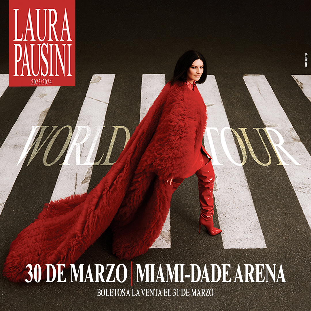 Tickets to see Laura Pausini on March 30th 2024 are on sale NOW - mdahe.at/3LMu6Wf