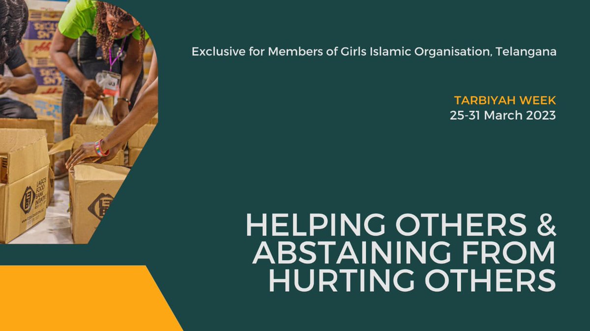 RAMADAN AND THE QUEST FOR SELF CONTROL 
DAY 6: Helping others &amp; Abstraining from Hurting others

Ramadan is not only about abstaining from food and drink,it's also about developing a deeper sense of empathy and compassion towards others(1/5)
#TheQuestForSelfControl
#giotelangana