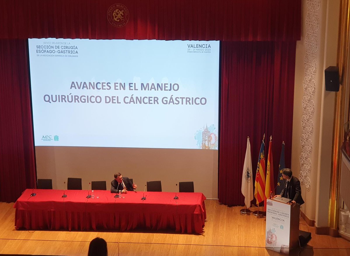 Gabriel Salcedo (@gsalcedoca) on Twitter photo A huge rewarding moment at XXVIII National meeting of esophagogastric surgery. Honored to introduce one of THE greatest surgeons I’ve ever met. Prof. Woo Jin Hyung <a href="/aecirujanos/">aecirujanos</a> <a href="/AEC_CEG/">AEC_CEG</a> <a href="/MarcosBruna_/">Marcos Bruna</a> <a href="/SSGisbertz/">Suzanne Gisbertz</a> <a href="/DOTEsophagus/">Diseases of the Esophagus Journal</a> <a href="/MarkarSheraz/">Sheraz Markar</a> <a href="/ISDE_net/">ISDE.net</a> <a href="/Hospital_FJD/">Fundación Jiménez Díaz</a> <a href="/GarciaOlmoD/">Damian Garcia-Olmo, Professor of Surgery</a> A huge rewarding moment at XXVIII National meeting of esophagogastric surgery. Honored to introduce one of THE greatest surgeons I’ve ever met. Prof. Woo Jin Hyung <a href="/aecirujanos/">aecirujanos</a> <a href="/AEC_CEG/">AEC_CEG</a> <a href="/MarcosBruna_/">Marcos Bruna</a> <a href="/SSGisbertz/">Suzanne Gisbertz</a> <a href="/DOTEsophagus/">Diseases of the Esophagus Journal</a> <a href="/MarkarSheraz/">Sheraz Markar</a> <a href="/ISDE_net/">ISDE.net</a> <a href="/Hospital_FJD/">Fundación Jiménez Díaz</a> <a href="/GarciaOlmoD/">Damian Garcia-Olmo, Professor of Surgery</a>