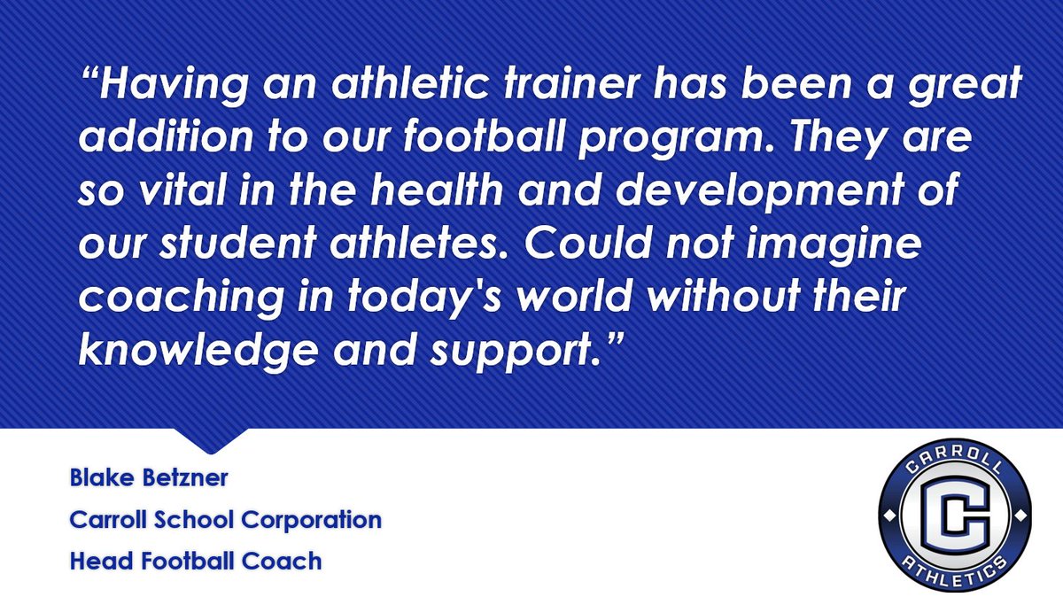 Craig Voll PhD, LAT, ATC, PT (@craigvollatc) on Twitter photo Athletic Training has always been a profession measured in lives touched. Here is an example of how our <a href="/MyFranciscan/">Franciscan Health</a> Athletic Trainers "Own Their Impact" and make a difference every day in the communities we are blessed to serve! #NATAM2023 <a href="/CHSCougars_AT/">Carroll Cougars Athletic Training</a> <a href="/CarrollJrSrHigh/">Carroll Athletics</a> Athletic Training has always been a profession measured in lives touched. Here is an example of how our <a href="/MyFranciscan/">Franciscan Health</a> Athletic Trainers "Own Their Impact" and make a difference every day in the communities we are blessed to serve! #NATAM2023 <a href="/CHSCougars_AT/">Carroll Cougars Athletic Training</a> <a href="/CarrollJrSrHigh/">Carroll Athletics</a>