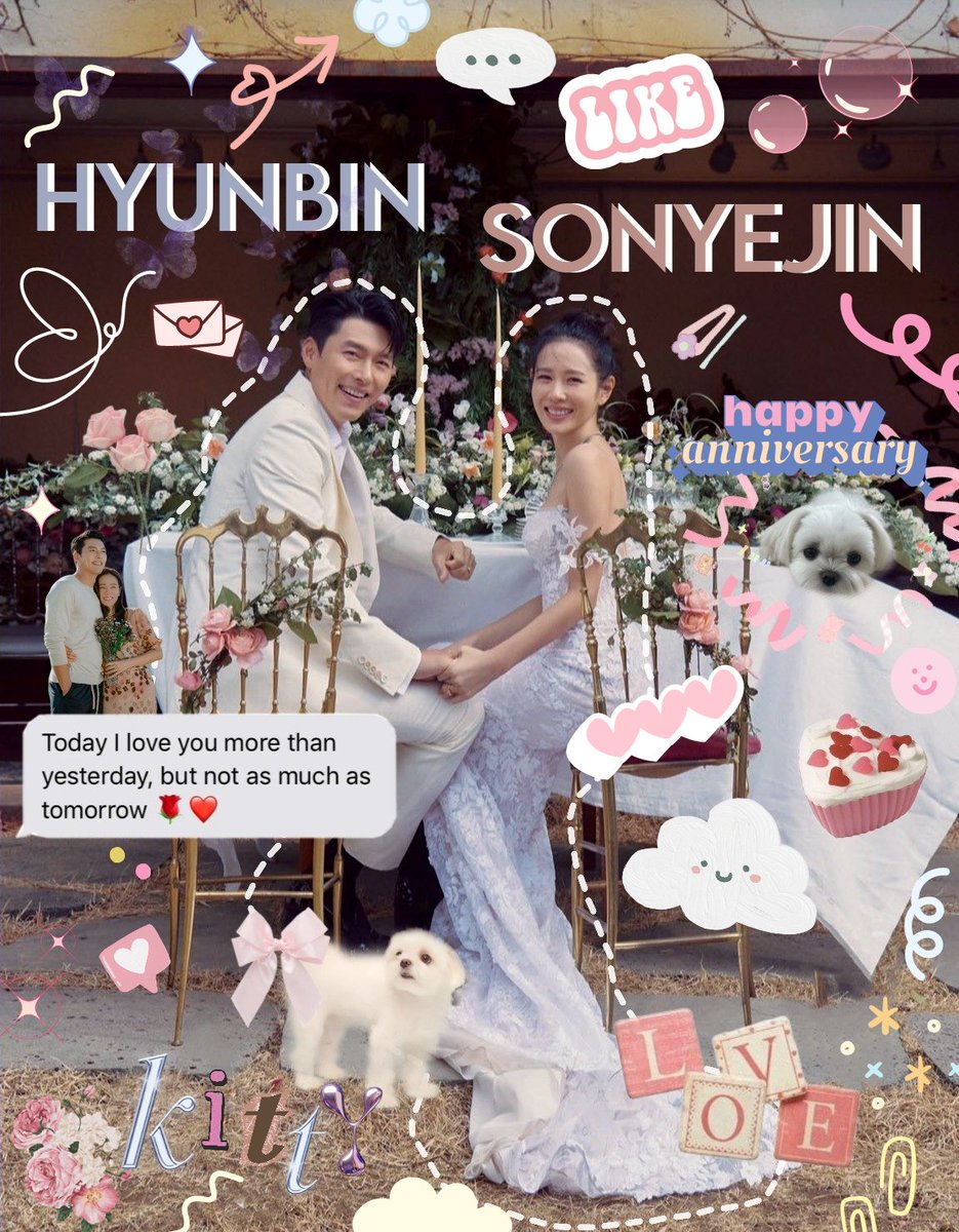 happy 1st anniversary!!! hyunbin♡sonyejin💍✨️💐💗🌈

#sonyejin #yejinhand #ซนเยจิน 
#손예진 #hyunbin #ฮยอนบิน #현빈 #binjin #binjincouple