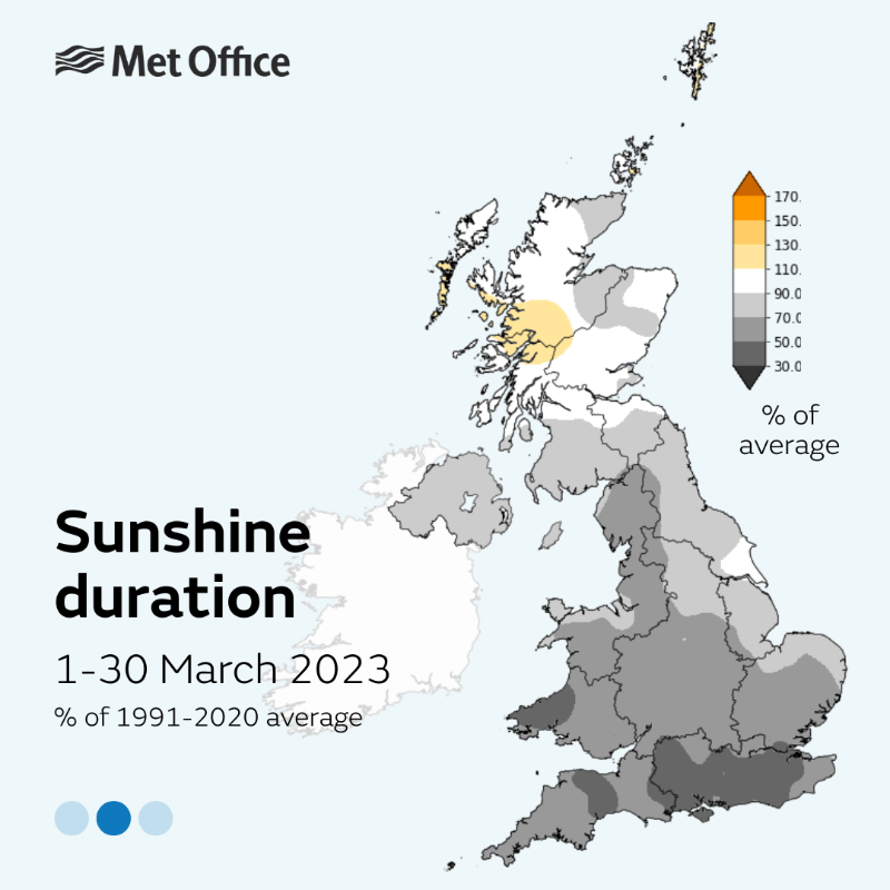 metoffice's tweet photo. How wet has March been where you are? ☔

With a day in the figures still to be added, it will be in the top 10 wettest Marches on record for England, Wales and Northern Ireland. 

Let's dig into the early provisional stats 🧵