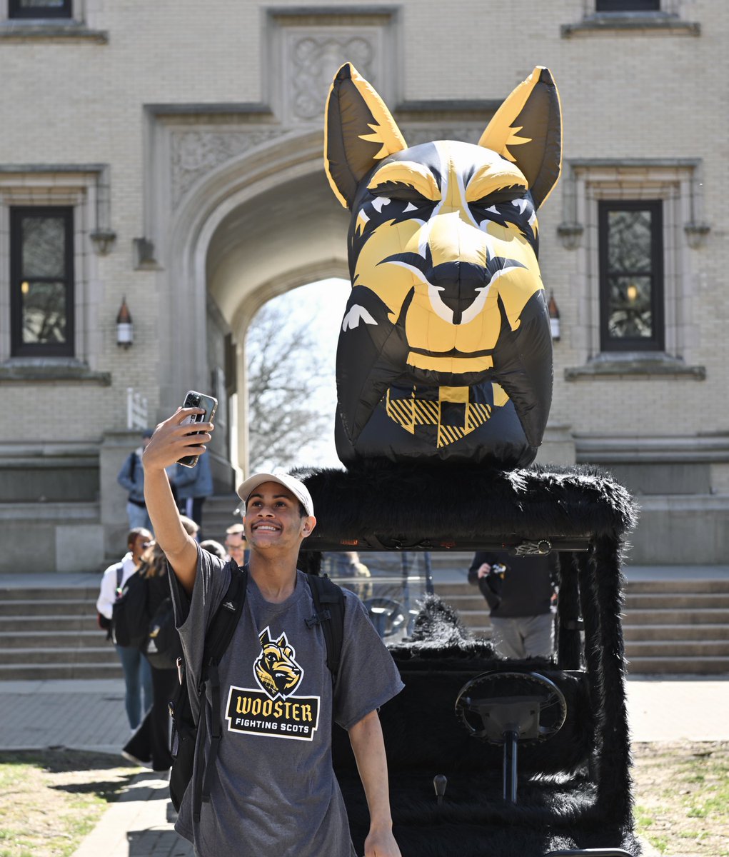 WoosterEdu's tweet image. The Wagg’n Swagon made its official debut yesterday. 

Joining forces with the OG Swag Wagon, we ensured that our campus community was all stocked up on new Fighting Scots gear. 🐾
