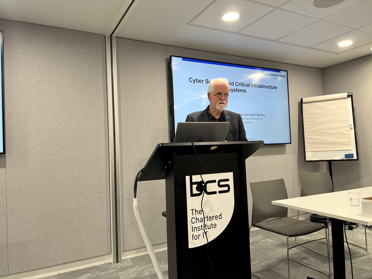 Next in our lineup of fantastic speakers at the VeTSS inaugural conference is a talk by the preeminent Prof. Chris Hankin on Cyber Security and Critical Infrastructure Systems. #vetss