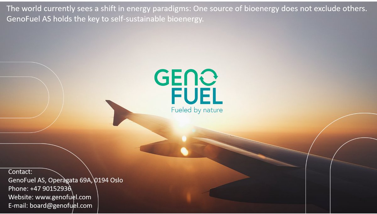 We are HIRING! Join our growing team at GenoFuel!
Do you want to be part a of a sustainable biofuel production business? Join us! #biofuel #seaweed #geneengineering #jobannouncement #hiring #job #biofuels 
linkedin.com/posts/mari-st%…