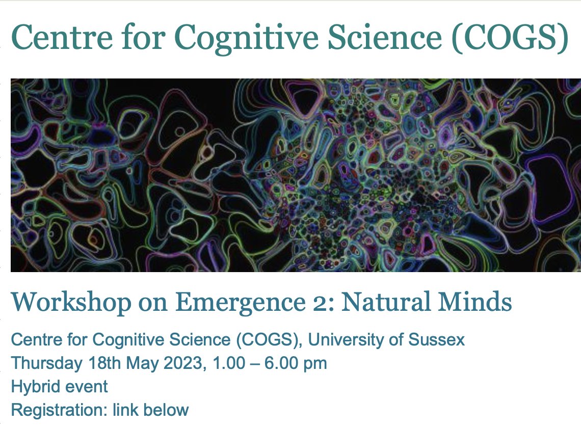 ineshipolito's tweet photo. I can't wait to geek out at the #Emergence2 seminar! 🤓🤩 It's gonna be mind-blowing to explore minded beings emerging from simple interactions 🥳 🚀🔬
https://t.co/rnKwxUfyOI https://t.co/nWZSXW8Anb