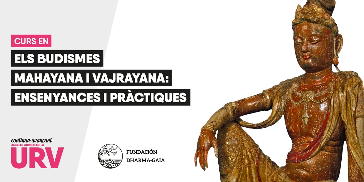 fundacioURV's tweet image. CURSOS ⚠️ Últimes places pel nou curs de budisme ☸️

🗓 Del 11/04/2023 al 29/06/2023
⏳ 60 hores
💻 Online

✍️ Més informació i inscripcions: buff.ly/3KoxyoM 

⏩ Continua avançant amb la @universitatURV 

#FundacióURV #URV #Budisme