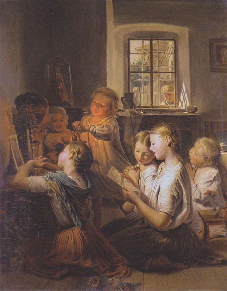 GeorgWaldmuller's tweet image. Singing children, 1858 #ferdinandgeorgwaldmuller #biedermeier wikiart.org/en/ferdinand-g…