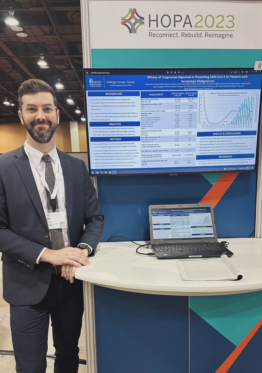 Had a blast presenting our research as a late breaking abstract <a href="/HOPArx/">HOPARX</a> last night! <a href="/KG_PharmD/">Katelynn Granger, PharmD, BCOP</a> <a href="/KieraPharmd/">Kiera Roubal, PharmD, BCOP</a> @hamzahashmi87  #HOPA2023 #oncopharm