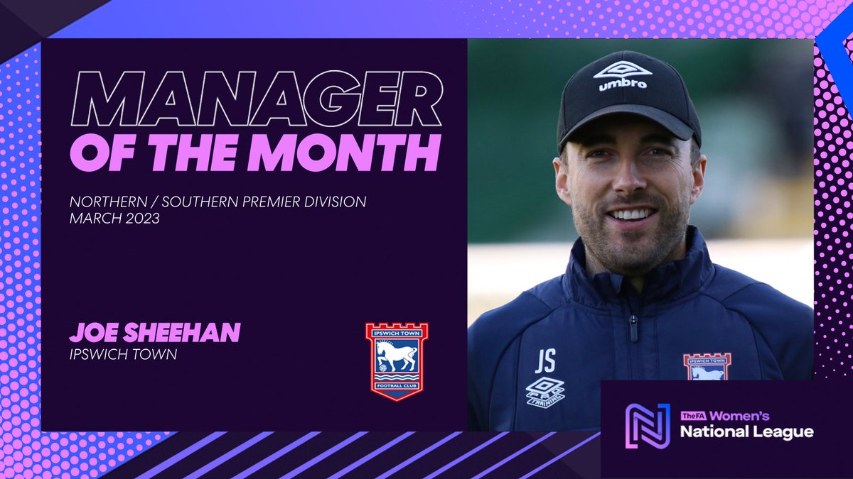 FAWNL's tweet photo. #FAWNLNEWS: After a 5⭐️performance in March, @ITFCWomen boss @joe_sheehan1 has been named #FAWNL Premier Division Manager of the Month! Congrats Joe! 👏 https://t.co/zQykpolzg6
