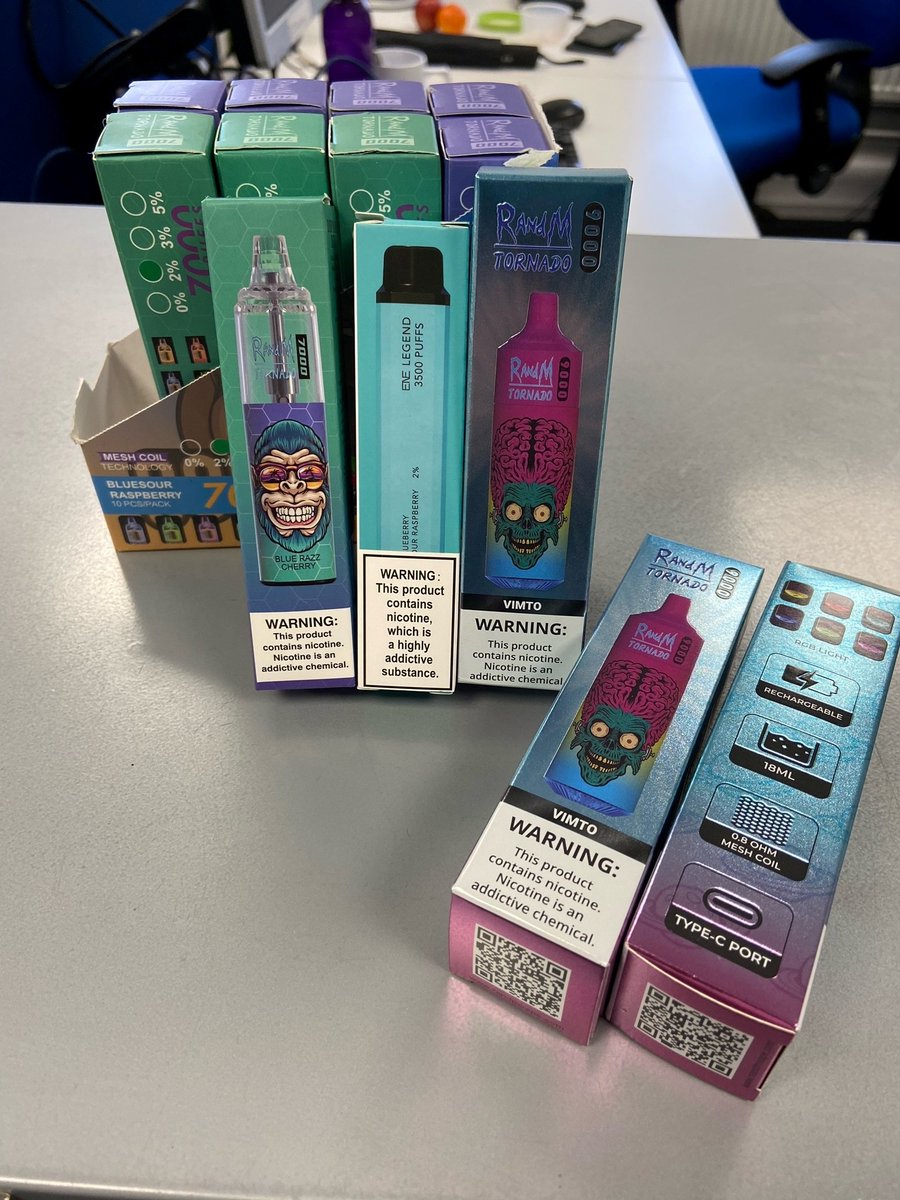 Trading Standards (@nottmcityts) on Twitter photo Together with <a href="/nottspolice/">Nottinghamshire Police</a>, today we inspected shops in Radford and Sneinton. A total of over 1200 illegal vapes were seized, as well as illicit cigarettes.
Know of a shop selling illegal products? Report it to us 100% anonymously through <a href="/CrimestoppersUK/">Crimestoppers</a> on 0800 555 111 Together with <a href="/nottspolice/">Nottinghamshire Police</a>, today we inspected shops in Radford and Sneinton. A total of over 1200 illegal vapes were seized, as well as illicit cigarettes.
Know of a shop selling illegal products? Report it to us 100% anonymously through <a href="/CrimestoppersUK/">Crimestoppers</a> on 0800 555 111