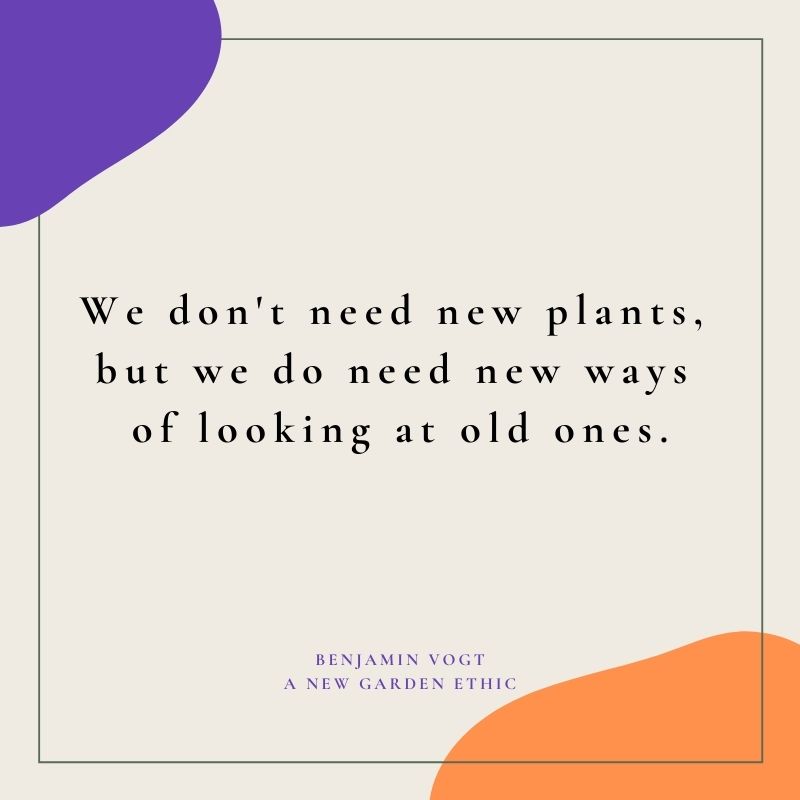 Rethink pretty. Garden for other species besides our own.