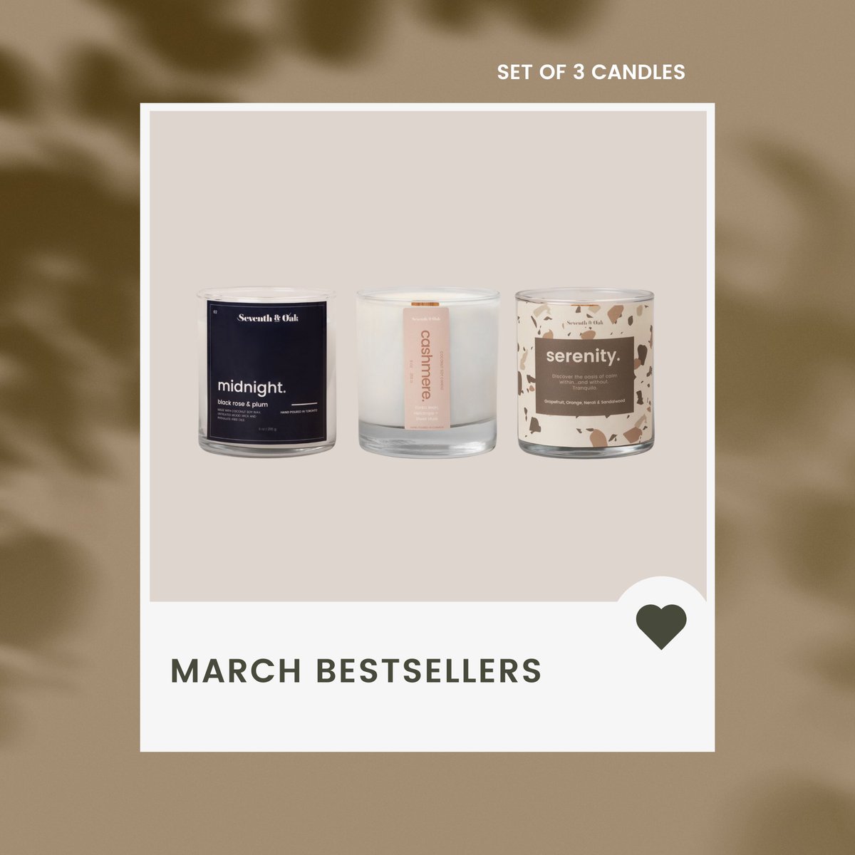 seventhandoak's tweet photo. Spring into action with our March Bestsellers! 🌸🌿 These items are all flying off the shelves. Don't miss out on the refreshing scents of spring! 🌞 Visit our website [https://t.co/v54Ad7oNYP] to shop now. 

#MarchBestsellers 
#SpringScents 
#RefreshingCandles https://t.co/uXY36Ov7pA