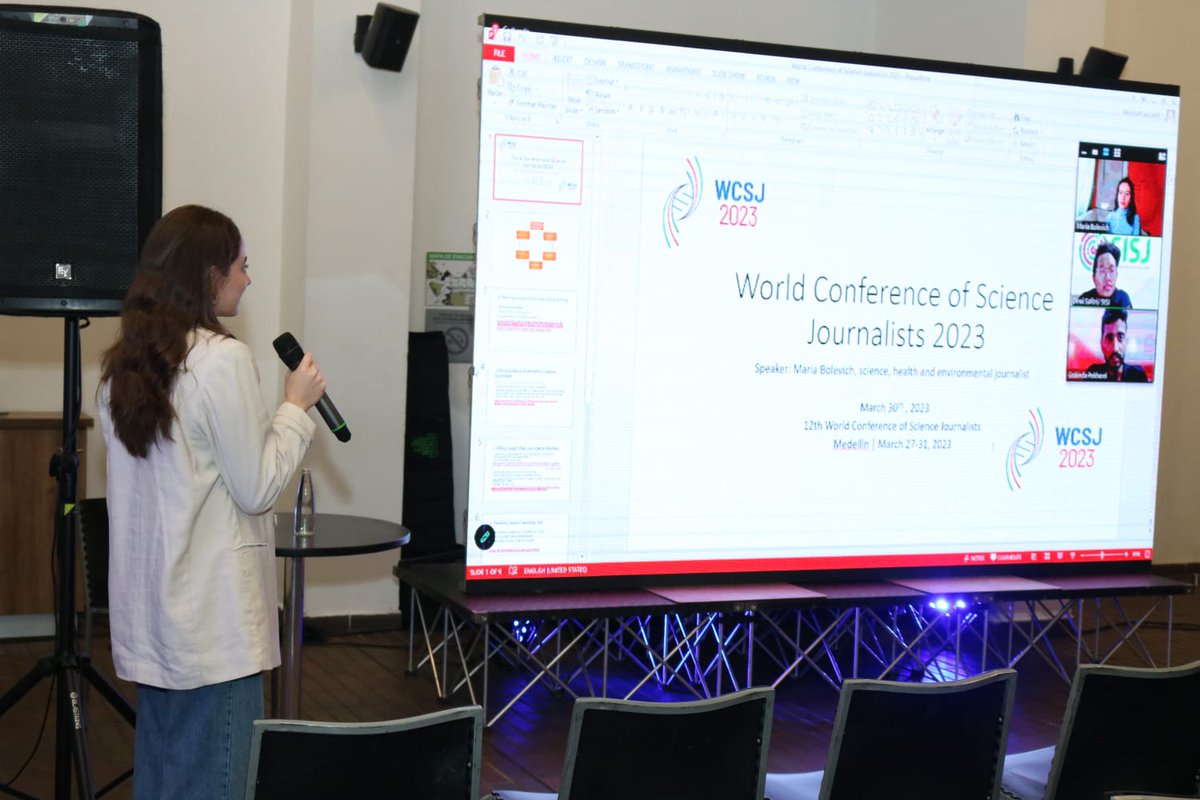 NFSJ Secretary, Gobinda Pokharel @Gobindapkl talked about the need of network journalism for science communication in the global south during a session at @WCSJ23 giving the example of science reporting at the time of COVID-19
#WCSJ2023 #WCSJ23 #Sciencejournalism #Gobindapokharel