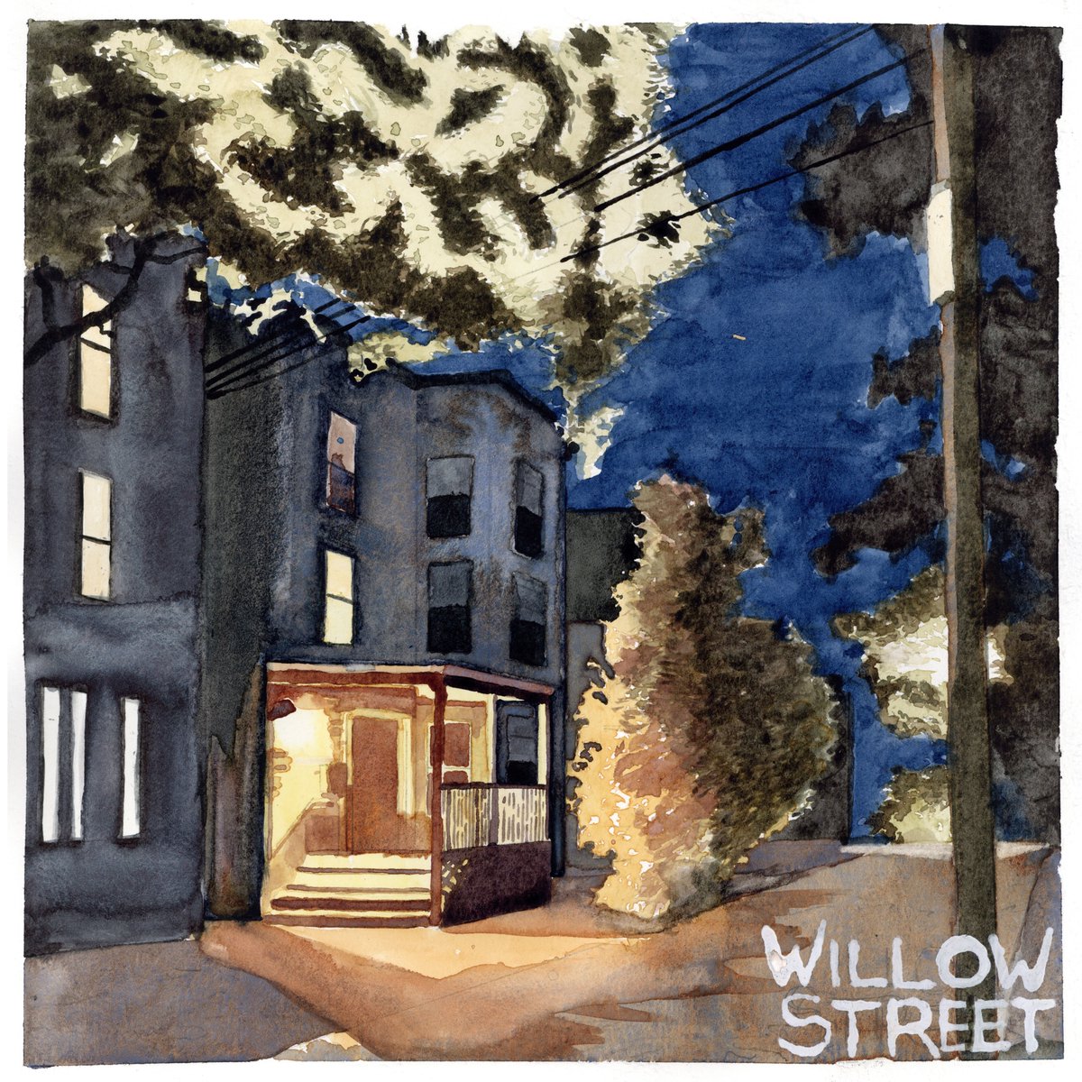 hushclubband's tweet photo. “Willow Street” is out now!  We swapped instruments for this one––check out @liz_kantorr on drums––and we hope you can hear the freshness and joy of that experience in the song.  Thank you to @LizzieRutberg for killing it with the visual art yet again.  Song link in bio. https://t.co/eH0pt8uY7j