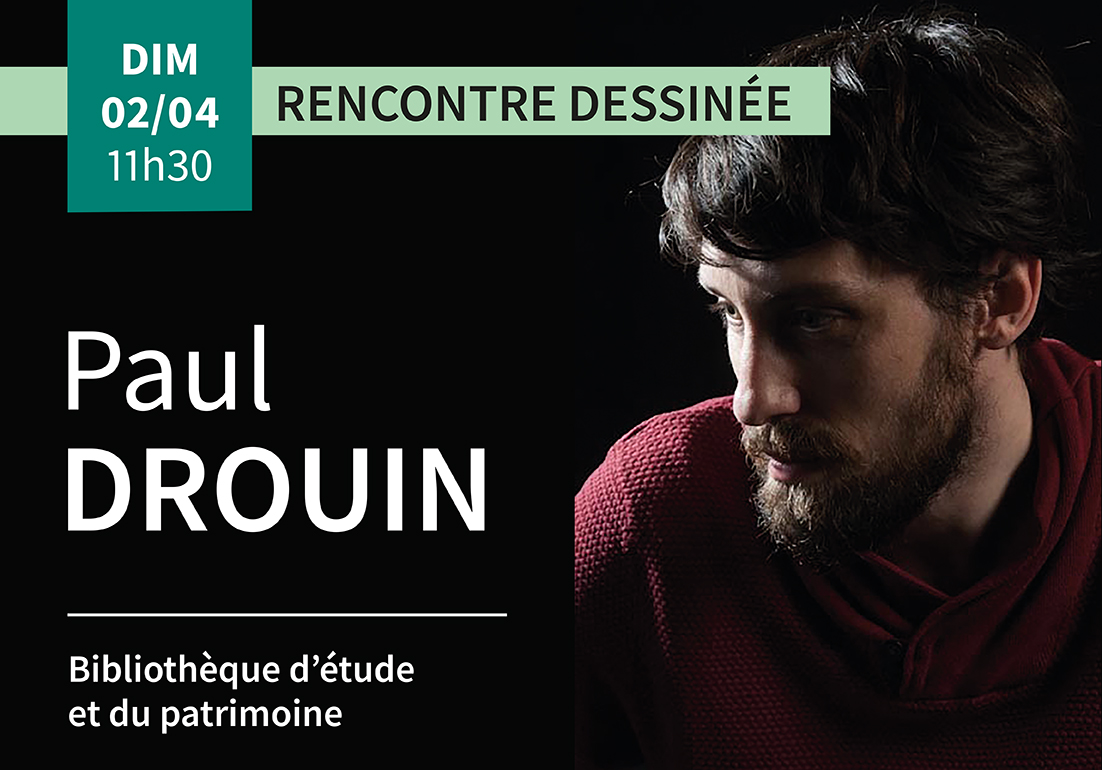 ⚠ [HORAIRE MODIFIE]
✏ La rencontre dessinée avec Paul Drouin qui aura lieu ce dimanche est avancée à 11h30 !
<a href="/PDLGrenoble/">Printemps Du Livre</a>