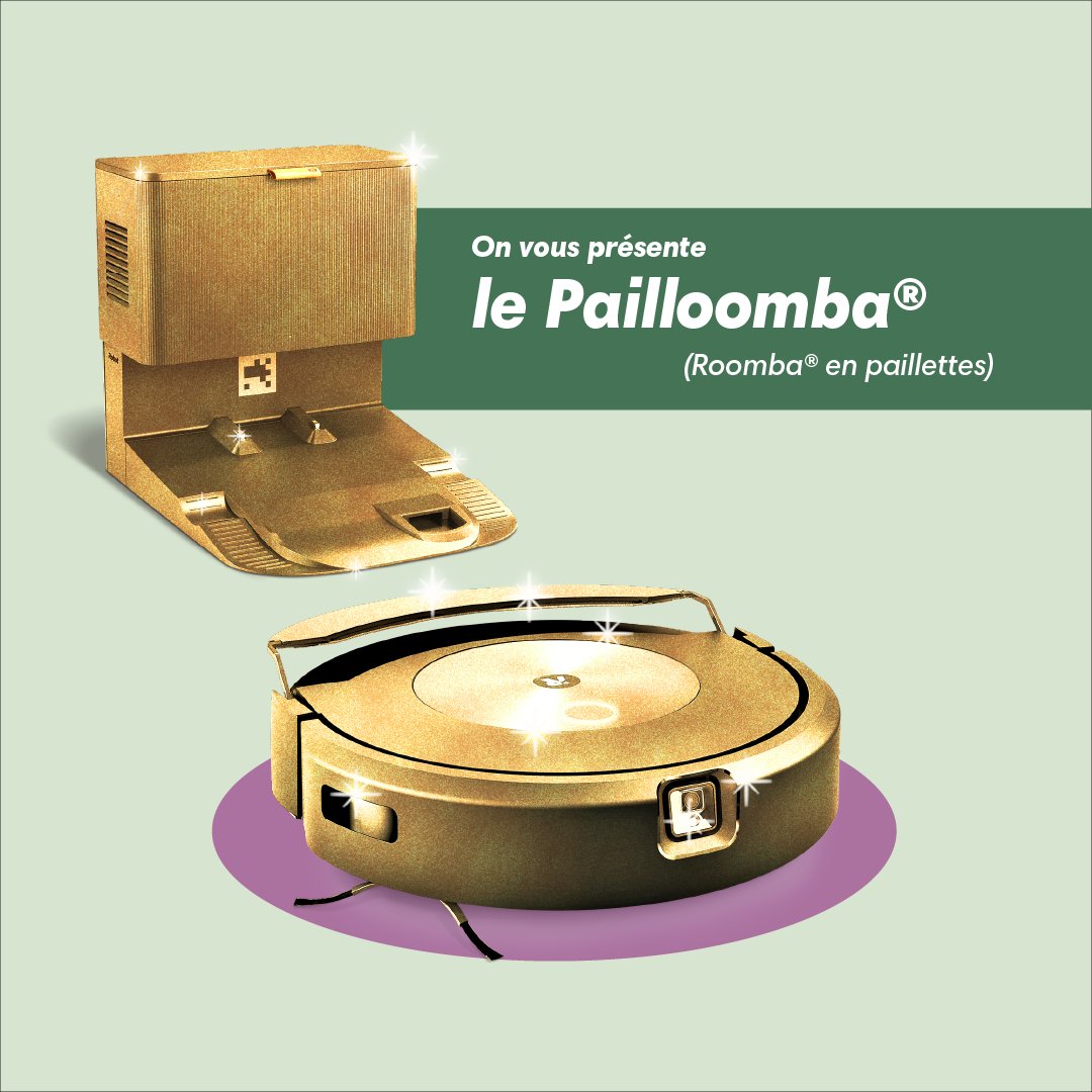 Vous aviez adoré le Pailloomba… On transforme votre rêve en réalité : retrouvez-le dès maintenant sur irobot.fr ✨

PS : On est quel jour déjà aujourd’hui ? 🤔