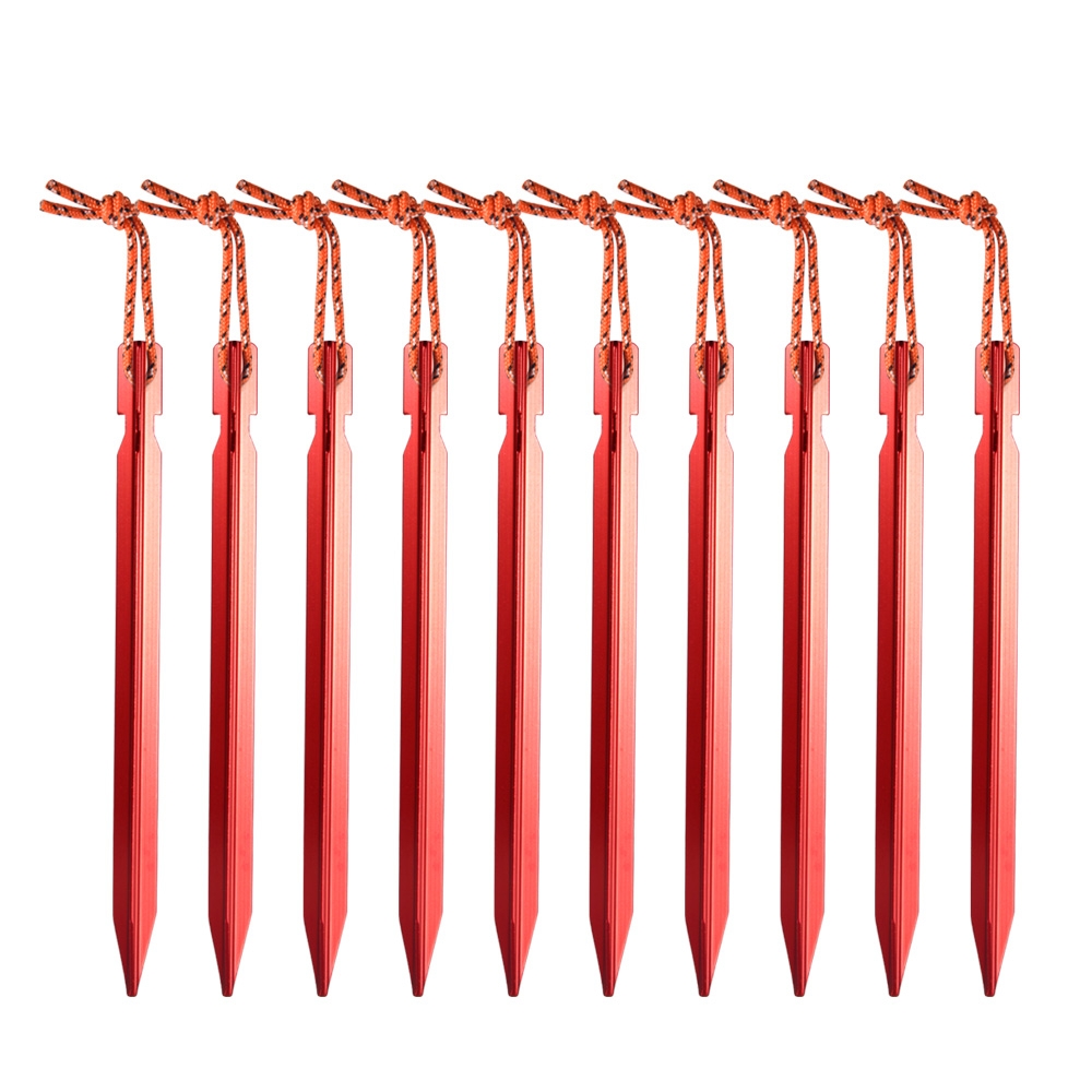 #PlayOutside Set Aluminum Tent Pegs 18 cm with Rope adventurebc.com/set-aluminum-t…