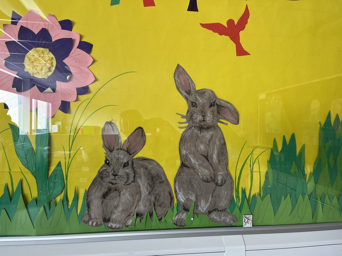 Natalie01844833's tweet image. #rabbitillustration #walldisplay