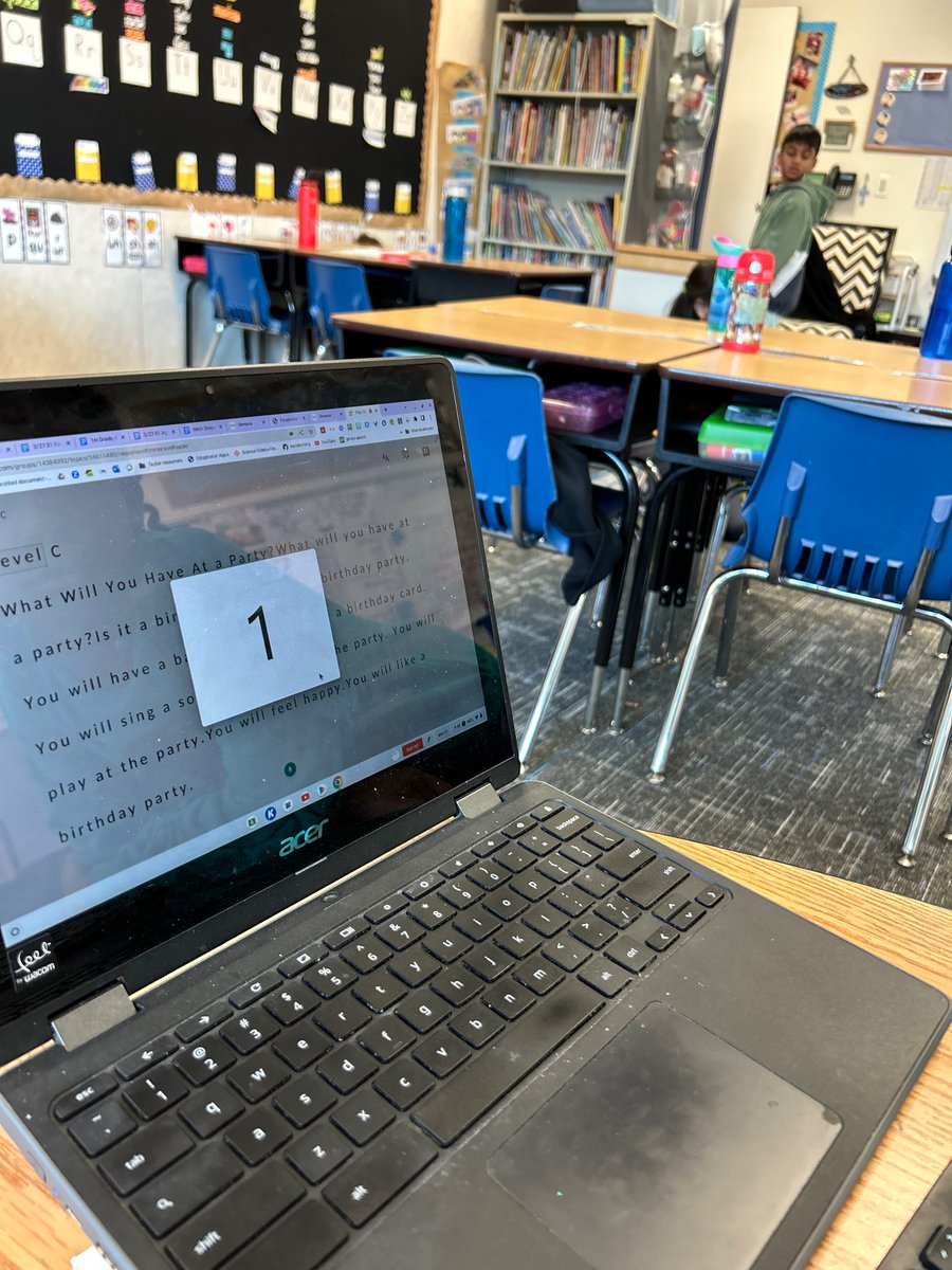 Using technology to enhance education is a win-win! Just tried out @MicrosoftFlip  reading coach with my students while conducting a running record. They had a blast with the fun activities while I graded. #EdTech #EnhancedLearning @fisdtechnology