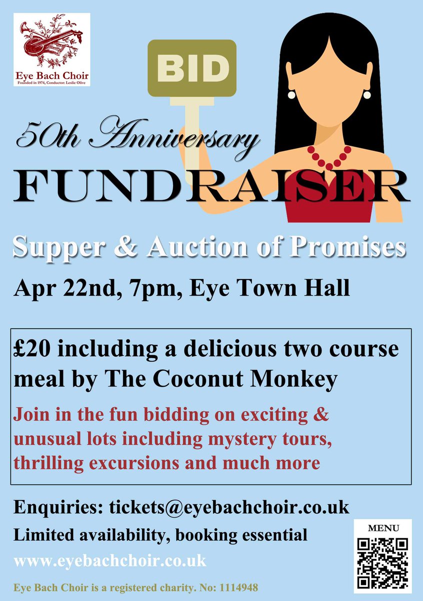 Big fundraiser coming up on Apr 22nd in aid of our 50th b’day bash next year. Supper &amp; Auction of Promises. Inc delicious meal hand-prepared by gourmet caterers #thecoconutmonkey Its going to be such fun. Get those bidding bats ready. Tickets selling fast.
#auction #fundraiser