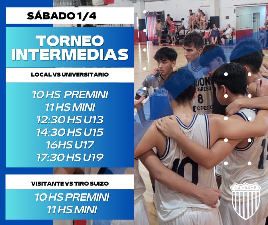 🏀 SÁBADO de súper acción en San Juan 3464 porque nuestras Intermedias juegan una nueva fecha del torneo local.

👏 Acompañá al futuro de Unión. Recordá que siendo socio y con la cuota al día podés ingresar gratis a presenciar los partidos de intermedias y primera división.