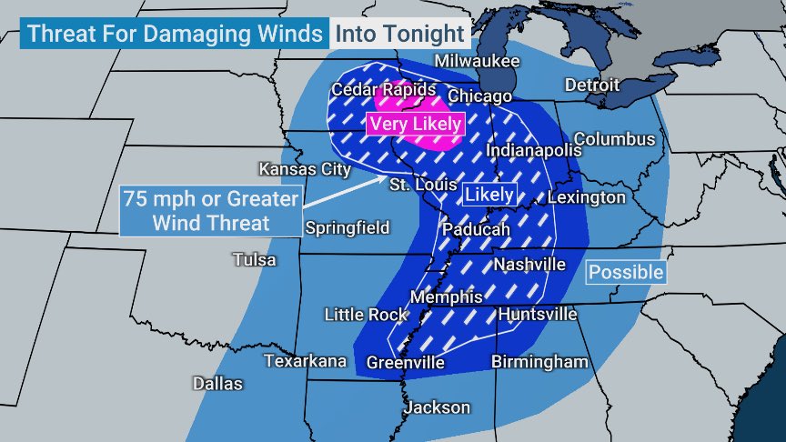 Tor:con Weather Violent weather is expected today across a large area. Tornadoes ...