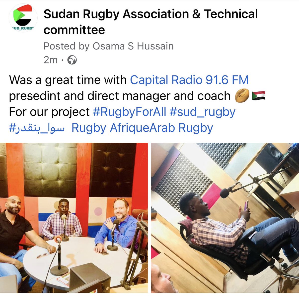 sai_osama's tweet photo. #SUD_Rugby 🇸🇩🏉 #WePlayForPeace @UNDP_Sudan @RugbyAfrique @arabrugby https://t.co/crtRDXQeZe