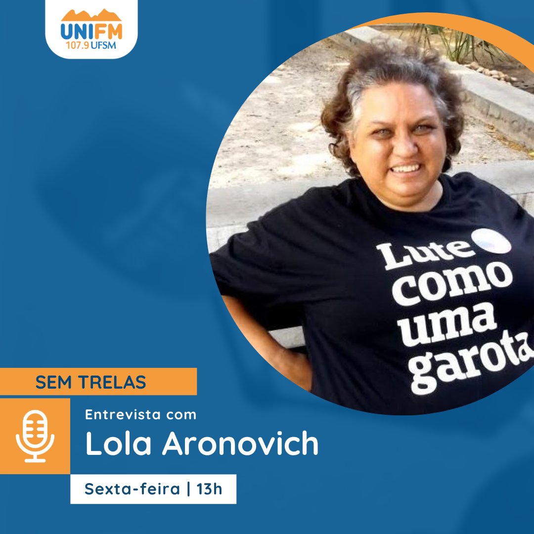 RadiosUFSM's tweet photo. 💊 “Red Pills, incells, MGTOWs: quem são e por que odeiam as mulheres?” é o tema do @sem_trelas nesta sexta.

✊ As apresentadoras recebem @lolaescreva, blogueira e feminista que há mais de uma década enfrenta ameaças e ataques misóginos na internet.

#LolaAronovich #Feminismo https://t.co/gMBpo06asF