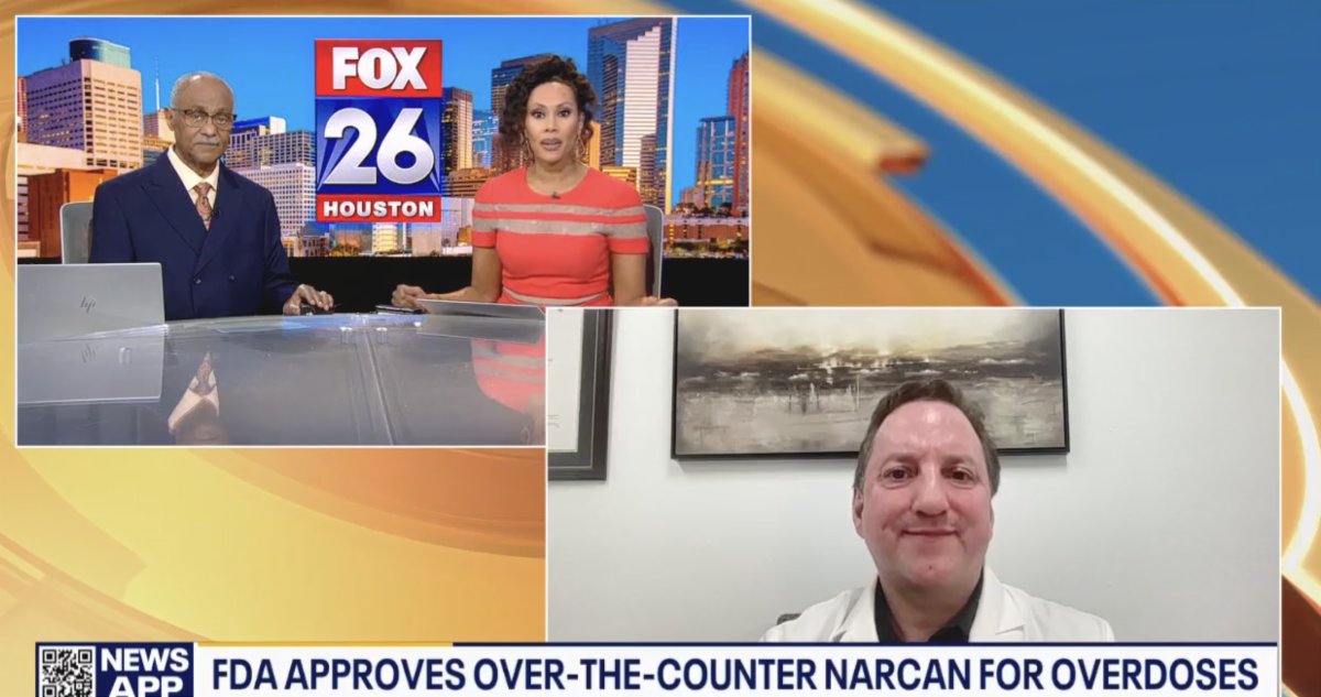 HEROES_UTHealth's tweet photo. @JamesLangabeer on FOX 26 on expanded access of #Narcan https://t.co/m8LYqiwdc4 #UTHealth #CHSA #OpioidOverdose https://t.co/FYcXLM7fnA