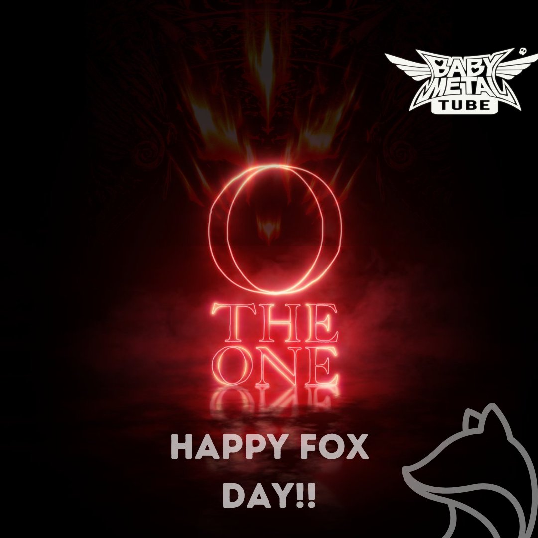 babymetaltube's tweet image. #FoxDay #Babymetal Happy Fox day!!!