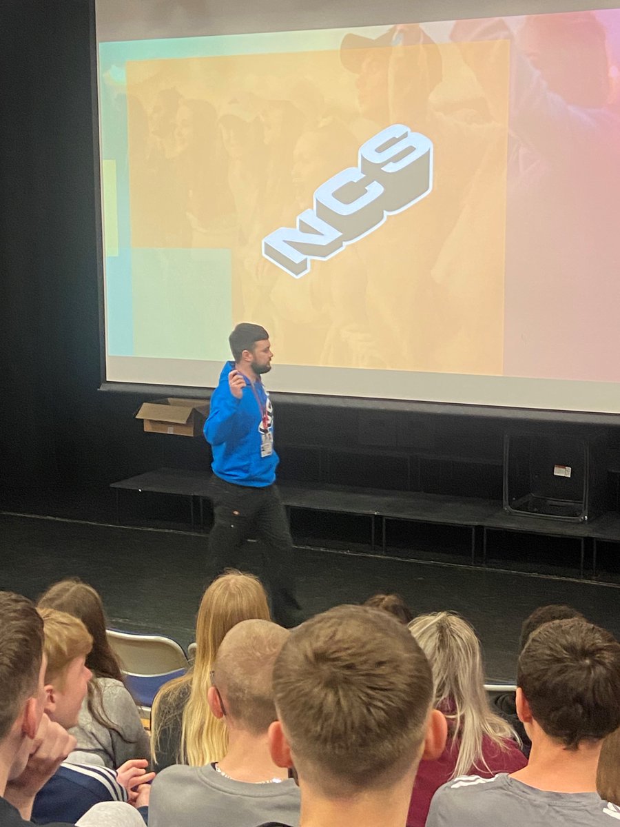 Today, we welcomed George from @NCS to talk about this years fantastic opportunities for our students.  What will you choose Y11?  Live it? Boss it? or Change it? Find out more at wearencs.com 
#NCS #GrowYourStrengths