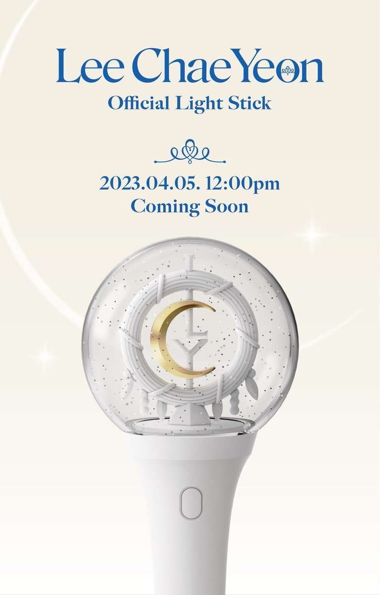 [📢] 이채연 (LEE CHAE YEON) 공식 응원봉 (OFFICIAL LIGHT STICK) 예약 판매 안내

✔예약 판매 일시 : 2023년 4월 5일 (수) PM 12:00
✔발송 기간 : 2023년 4월 12일 (수) ~ 순차 배송
✔쇼케이스 당일 현장 판매 예정입니다.

(cafe.daum.net/LeeChaeYeon/ZZ…)

#이채연 #LEECHAEYEON #OverTheMoon